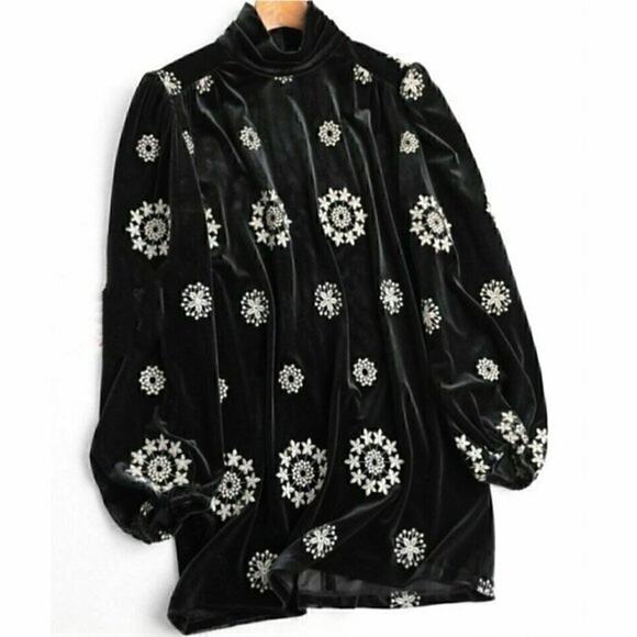 LAST ONE!!! BLOGGER FAVE!!! ZARA Puff Sleeve Mini Dress NWT 🖤 - Picture 15 of 16